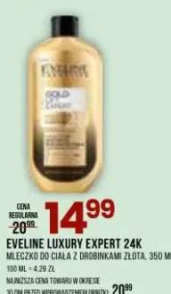 Mleczko do ciała z drobnymi ziarnami złota Luxury Expert 24K