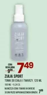 Tonik do ciała i twarzy Ziaja Sport