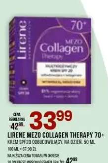 Krem Lirene Mezo Collagen Therapy 70+ sprzyjający budująco