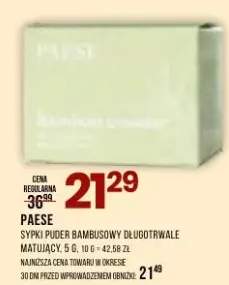 Sypki puder bambusowy długotrwale matujący Paese