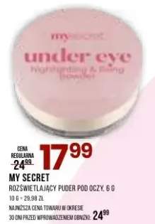 Rozświetlający puder pod oczy My Secret