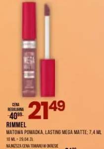 Matowa pomadka Lasting Mega Matte Rimmel