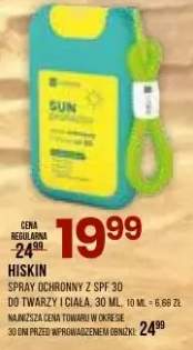 Spray ochronny z SPF 30 do twarzy i ciała Hiskin Sun 30ml
