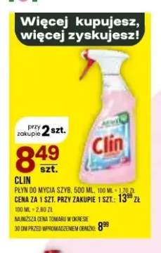 Płyn do mycia szyb Clin