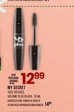 Tusz do rzęs My Secret Volume Plus Black