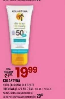 Krem ochronny dla dzieci i niemowląt Kolastyna SPF 50
