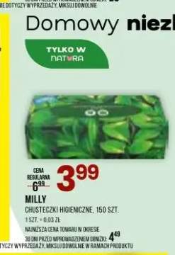 Chusteczki higieniczne Milly