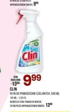 Płyn do powierzchni szklanych Clin