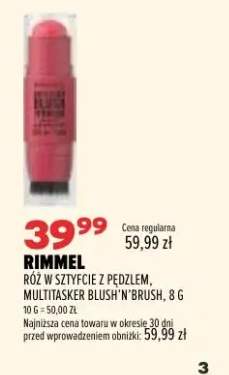 Róż w sztyfcie z pędzlem Rimmel Multitasker Blush'n'Brush