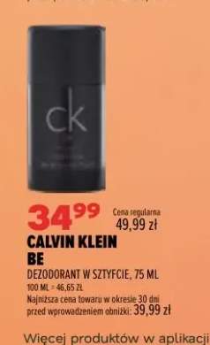 Dezodorant w sztyfcie Calvin Klein Be