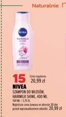 Szampon do włosów Nivea Hairmilk Shine