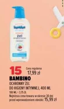 Ochronny żel do higieny intymnej Bambino