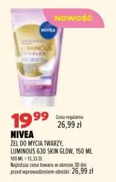 Żel do mycia twarzy Nivea Luminous 630 Skin Glow