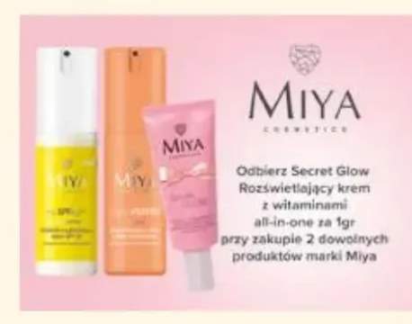 Rozświetlający krem z witaminami all-in-one Miya Secret Glow