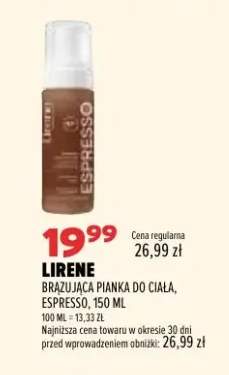 Brązująca pianka do ciała Lirene Espresso