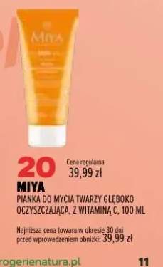 Pianka do mycia twarzy głęboko oczyszczająca Miya z witaminą C