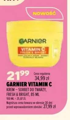 Krem sorbet do twarzy Garnier Vitamin C Fresh & Bright