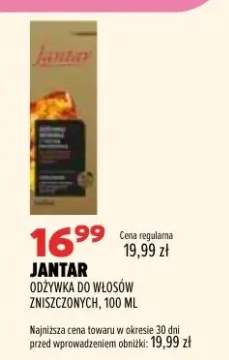 Odżywka do włosów zniszczonych Jantar