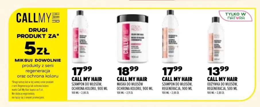 Szampon do włosów Call My Hair Ochrona Koloru +3 warianty