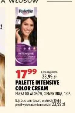 Farba do włosów Palette Intensive Color Cream ciemny brąz
