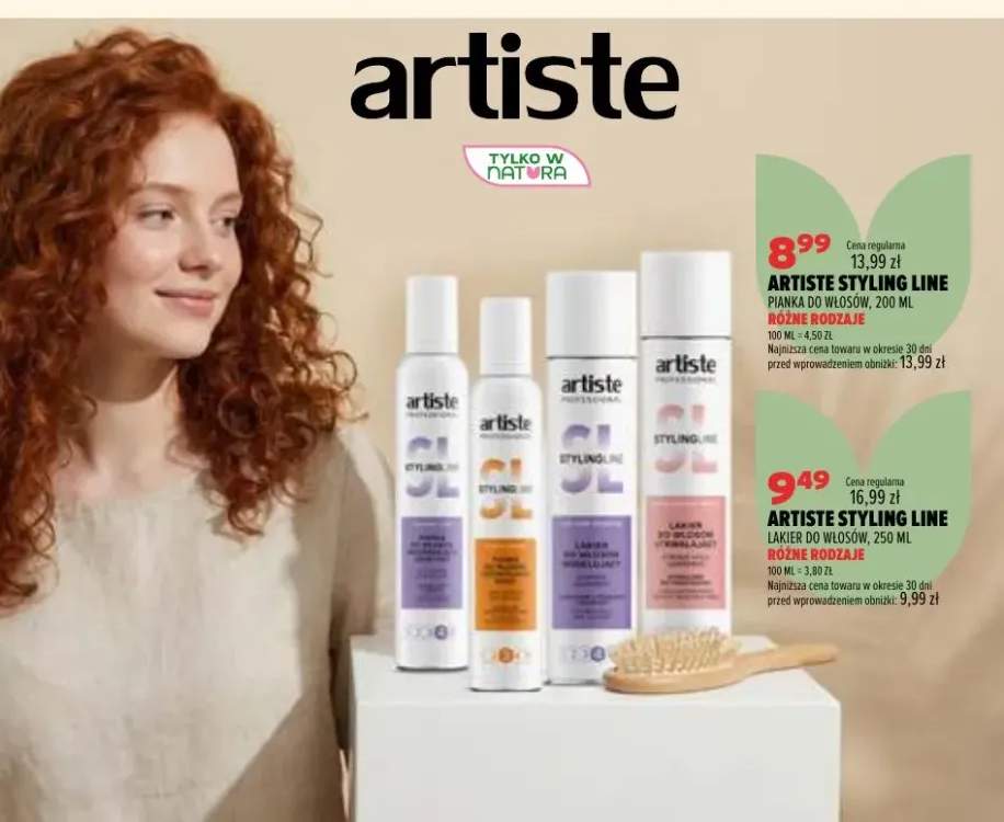 Pianka do włosów Artiste Styling Line +1 wariant