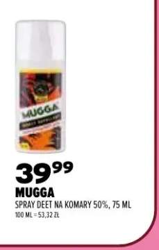 Spray DEET na komary Mugga 50%