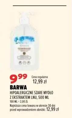 Hipoalergiczne szare mydło Barwa z ekstraktem lnu