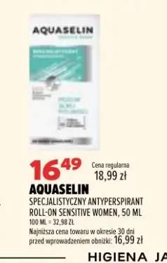 Specjalistyczny antyperspirant roll-on Aquaselin Sensitive Women