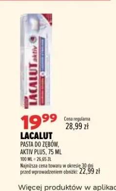 Pasta do zębów Lacalut Aktiv Plus