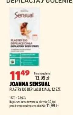 Plastry do depilacji ciała Joanna Sensual