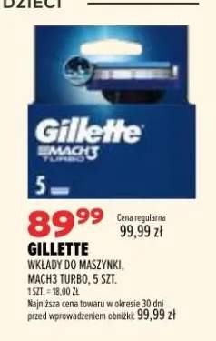Wkłady do maszynki Gillette Mach3 Turbo