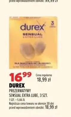Prezerwatywy Durex Sensual Extra Lube