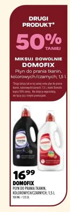 Płyn do prania tkanin kolorowych Domofix +1 wariant