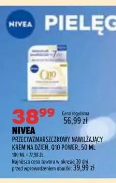 Przeciwzmarszczkowy nawilżający krem na dzień Nivea Q10 Power