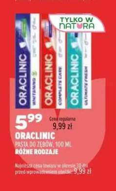 Pasta do zębów Oraclinic Whitening +2 warianty