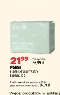 Puder sypki do twarzy Paese ryżowy