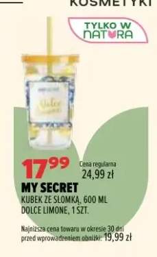 Kubek ze słomką My Secret Dolce Limone