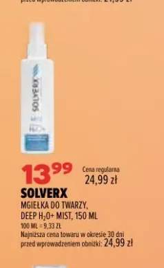 Mgiełka do twarzy Solverx Deep H2O+ Mist