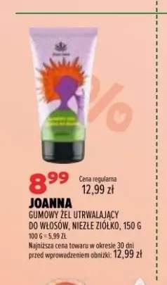 Gumowy żel utrwalający do włosów Joanna Niezłe Ziółko
