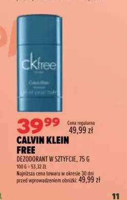 Dezodorant w sztyfcie Calvin Klein Free