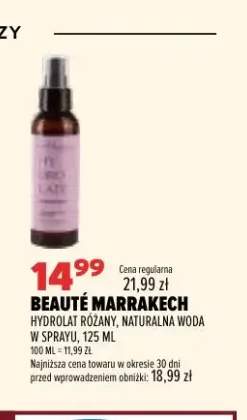Hydrolat różany naturalna woda w sprayu Beauté Marrakech