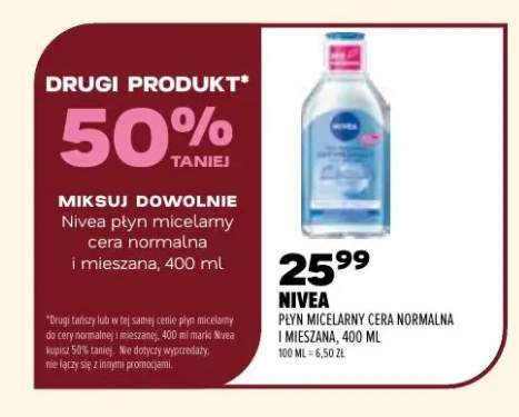 Płyn micelarny cera normalna i mieszana Nivea