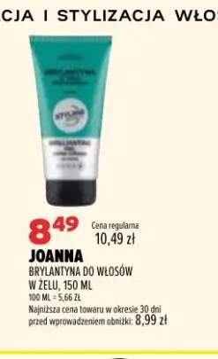 Brylantyna do włosów w żelu Joanna