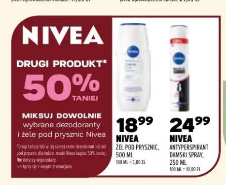 Antyperspirant damski spray Nivea +1 wariant
