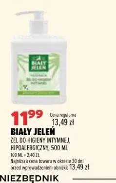 Żel do higieny intymnej Biały Jeleń Hipoalergiczny