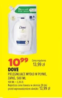 Pielęgnujące mydło w płynie zapas Dove