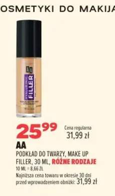 Podkład do twarzy AA Make Up Filler