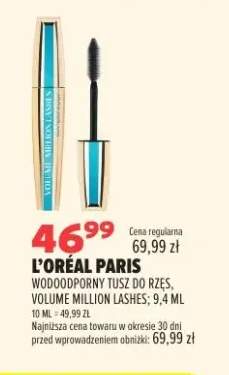 Wodoodporny tusz do rzęs L'Oréal Paris Volume Million Lashes