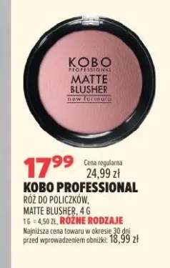 Róż do policzków Kobo Professional Matte Blusher