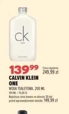 Woda toaletowa Calvin Klein One